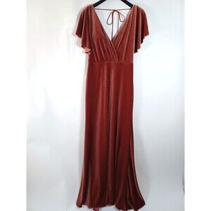 Jenny Yoo‎ Ellis Velvet Dress Formal Bridesmaid Size 8 Wedding Empire Waist
